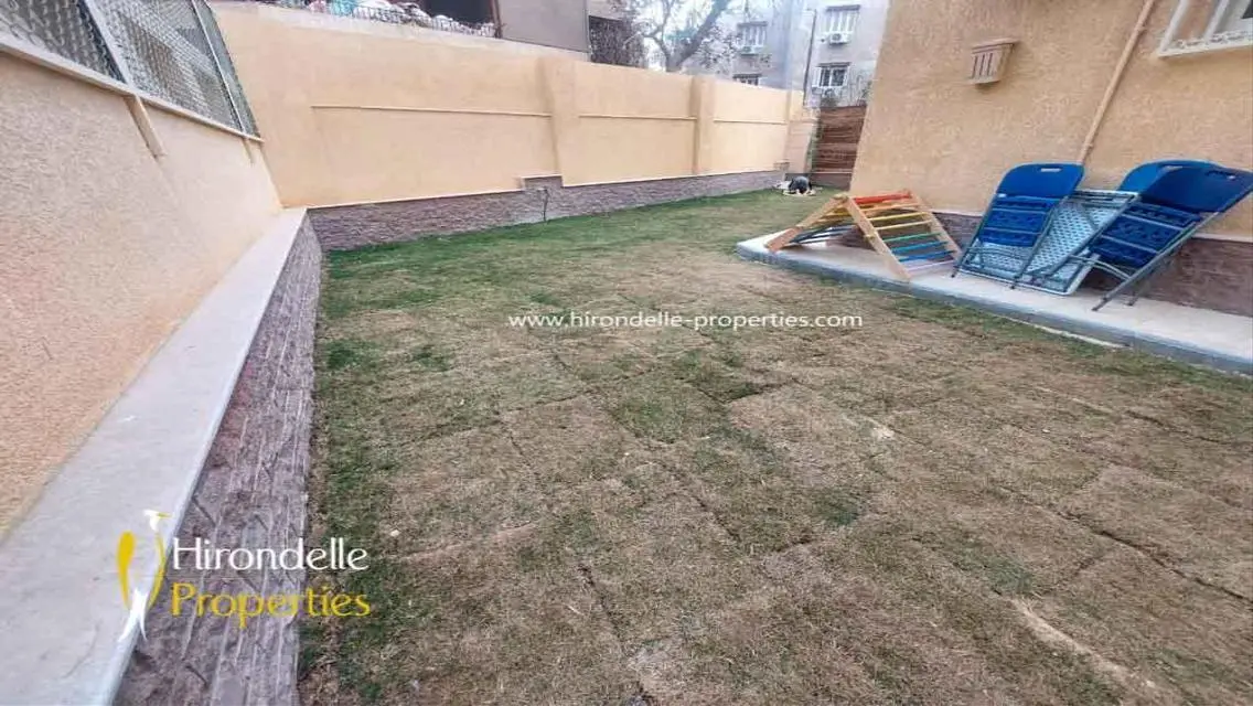 دور أرضي بحديقة خاصة ومدخل خاص | المعادي دجلة