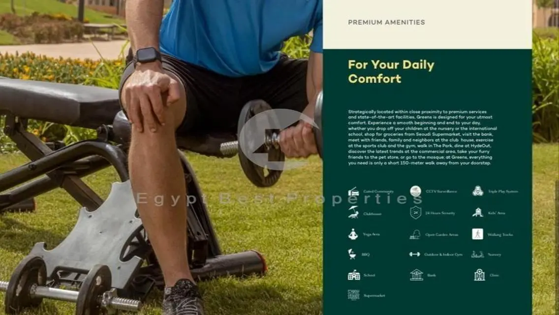 شقه 3 غرف متشطبه في هايد بارك التجمع 5% مقدم