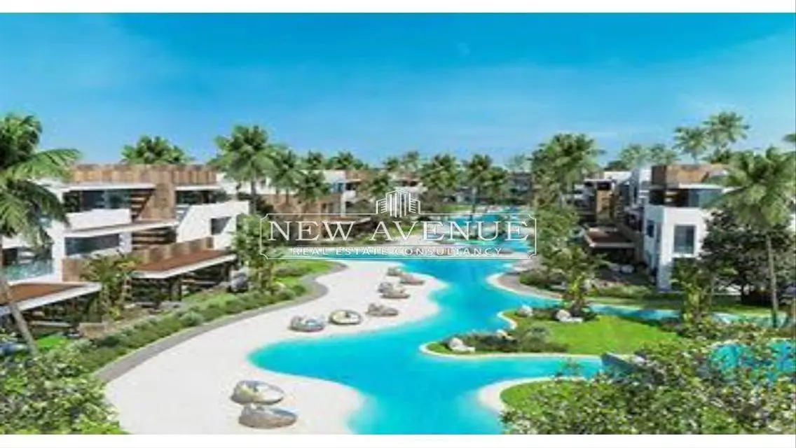 Lagoon View chalet corner in Azha -Fully furnished