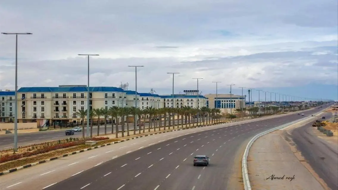 in front off alamin towers appartmen fully finshed