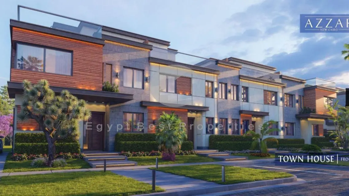 Town House for sale in Azzar New Cairo|5% d.p ONLY