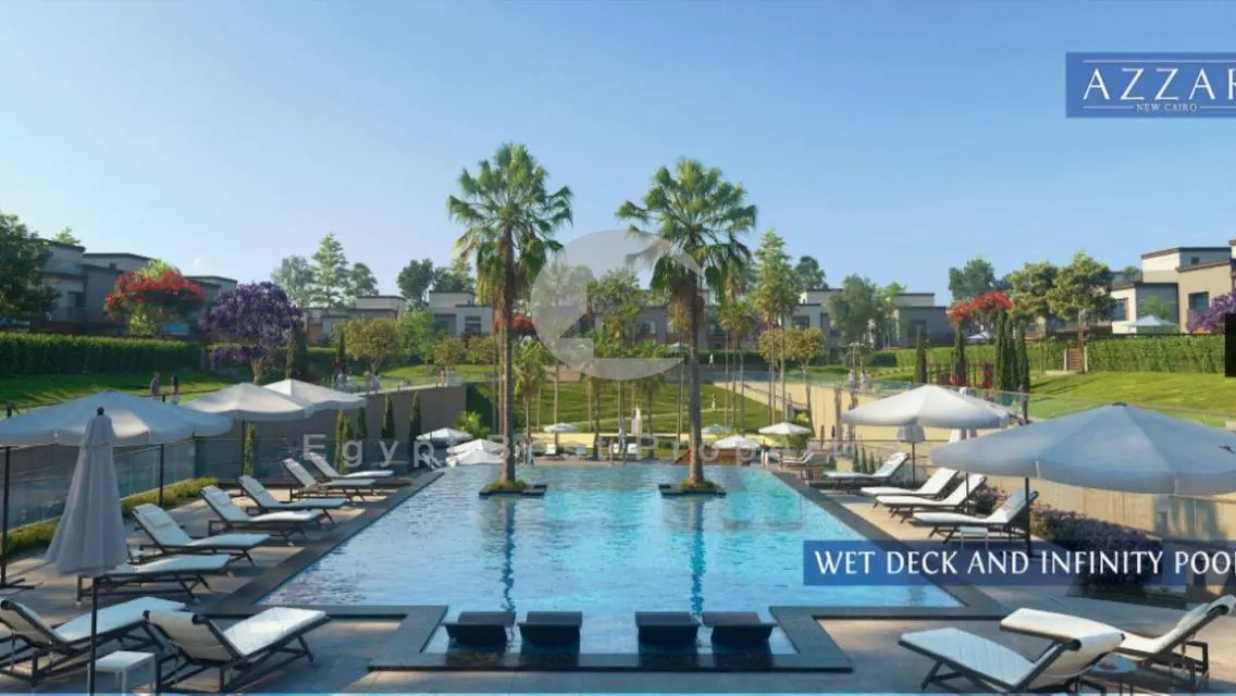 Town House for sale in Azzar New Cairo|5% d.p ONLY