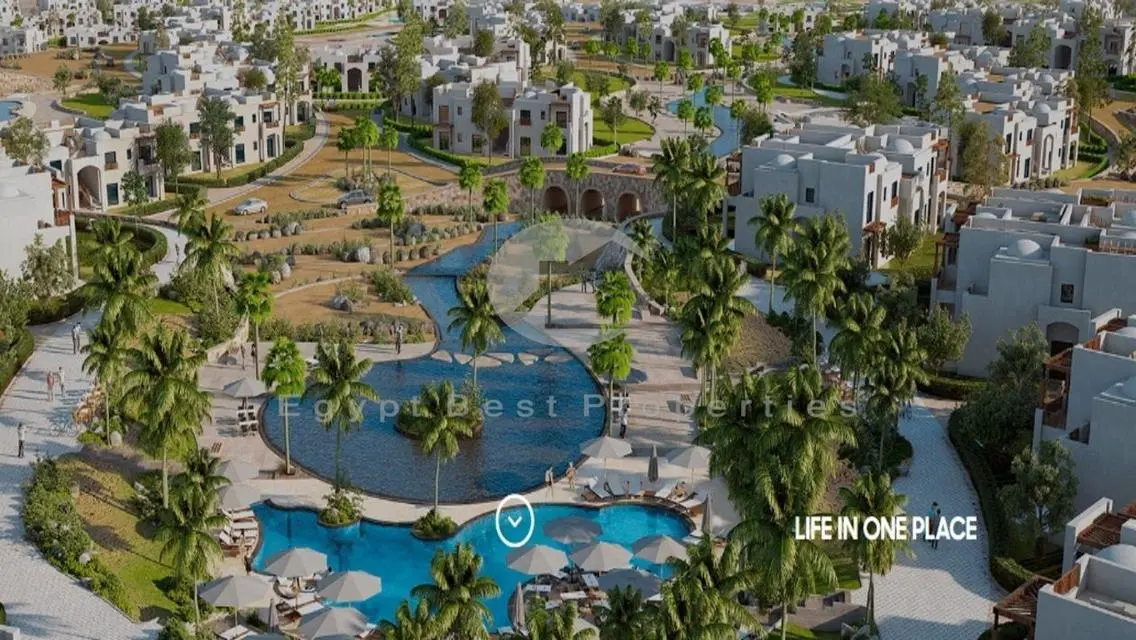 شاليه فيو البحر في الجونة الجديدة مكادي  - 0% مقدم