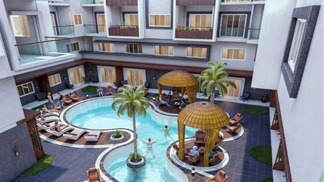 In the best areas of Hurghada, a room and a hall 