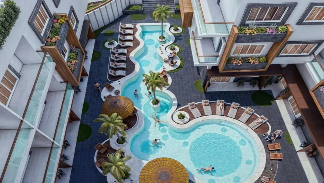 In the best areas of Hurghada, a room and a hall 