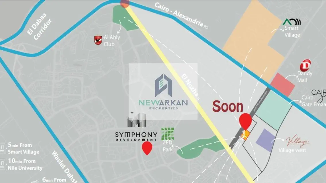 Duplex instalments for 12 years, near Al Ahly Club