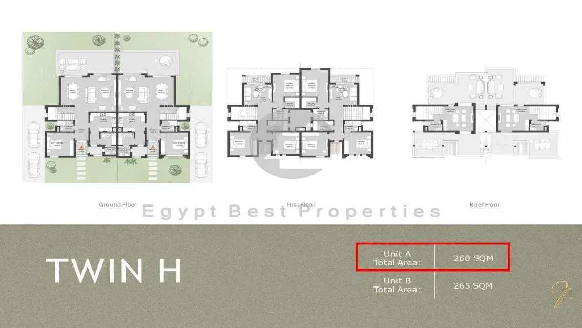 villa 260 meters for sale in o west october .