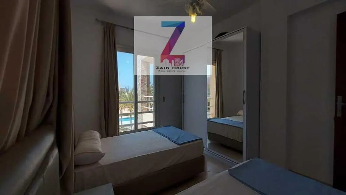 For sale, a distinctive chalet in Amwaj Village, North Coast, Bahri