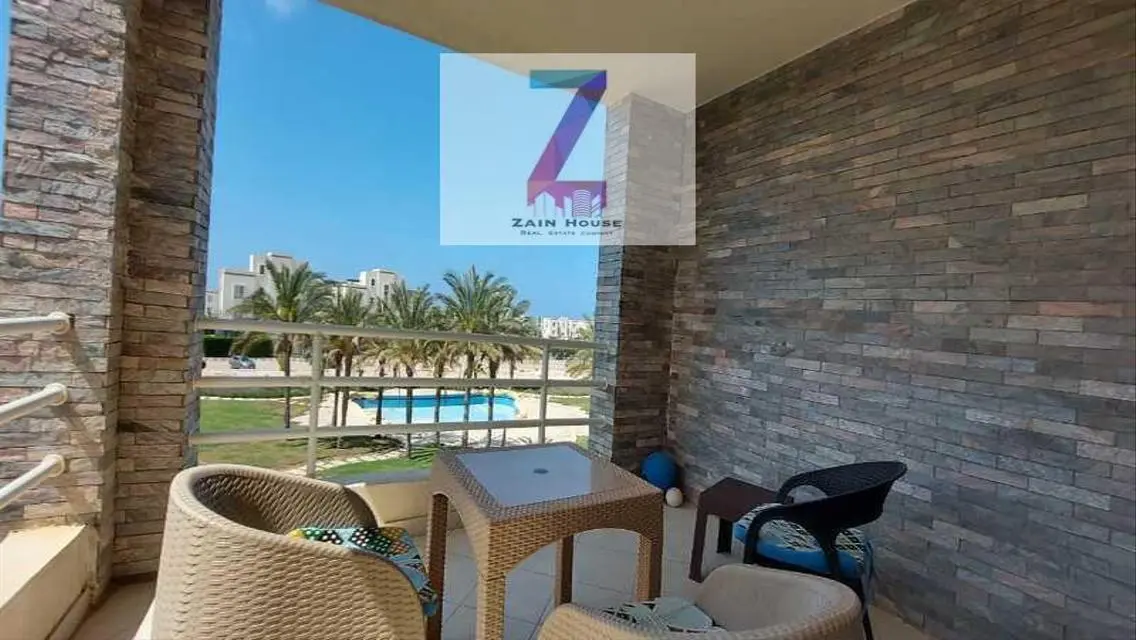 For sale, a distinctive chalet in Amwaj Village, North Coast, Bahri