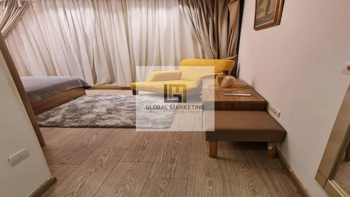 شقة مفروشة بالكامل موقع مميز جدا و اطلالة فيو رائع