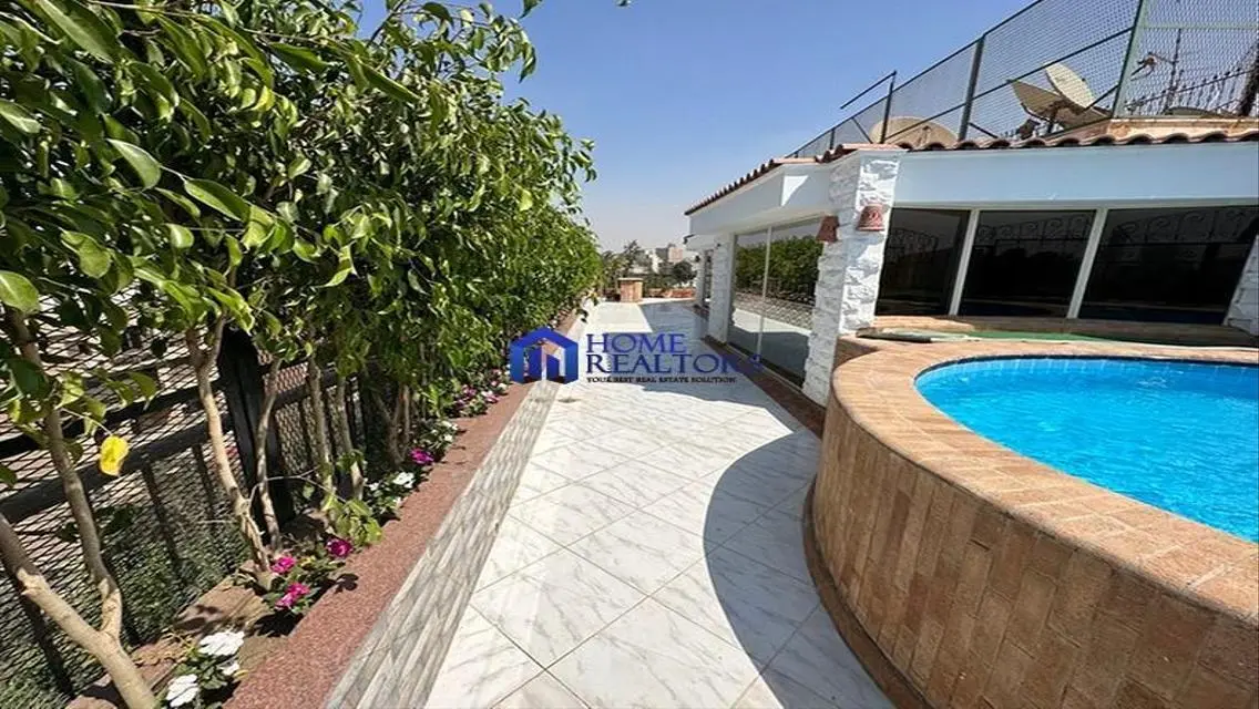 Penthouse With Pool For Rent In Maadi Sarayat