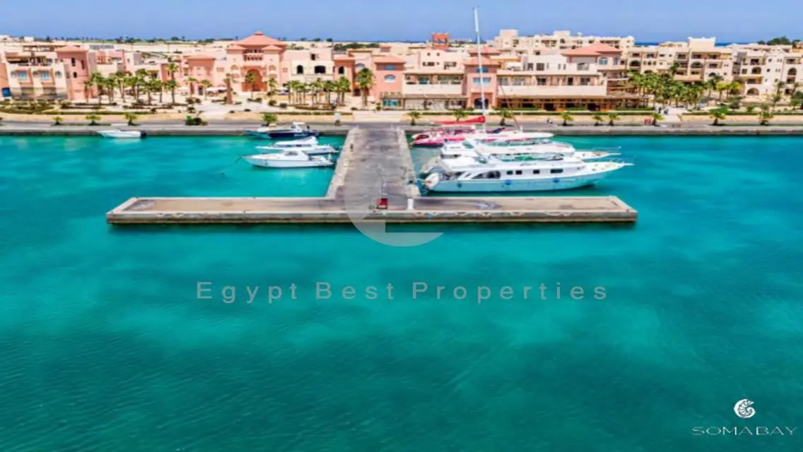 شاليه غرفه متشطب للبيع في سوما باي تقسيط علي 7سنين