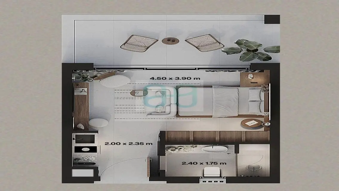 Cabana in GAIA hotel serviced &amp; Furnished Sea view
