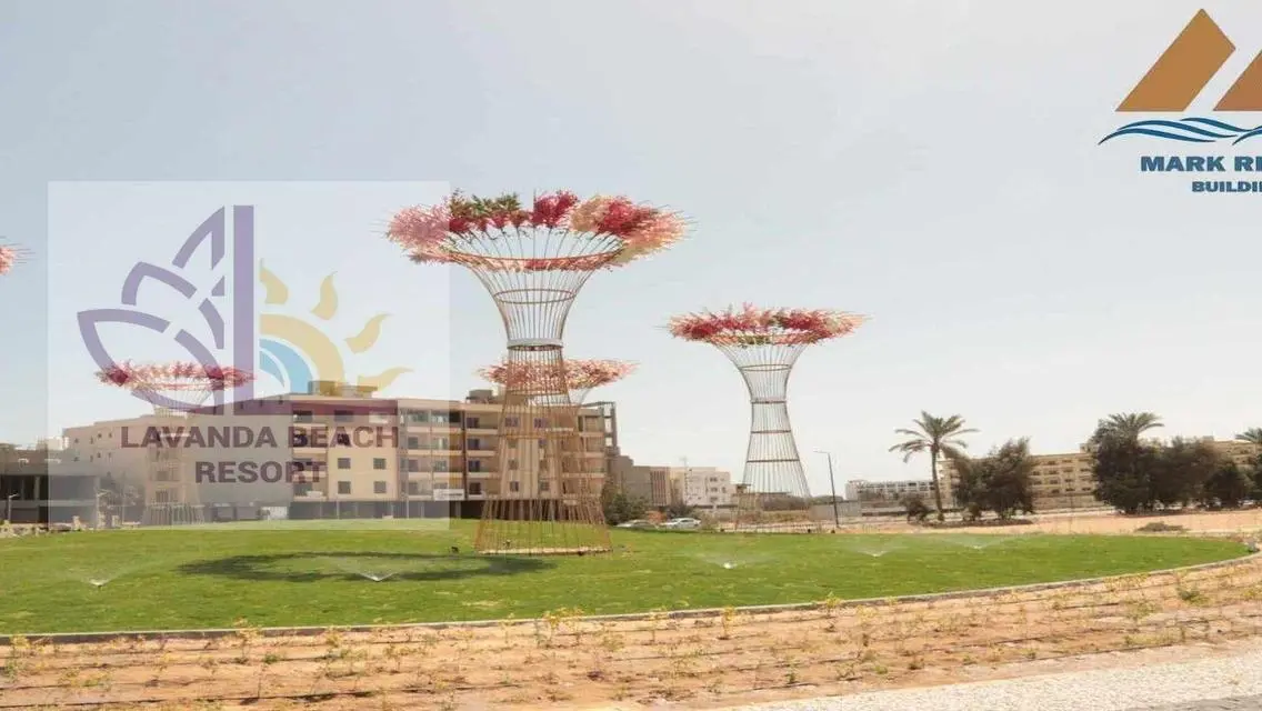 بدون مقدم شقة غرفتين نوم فيو حمام سباحة بالغردقة