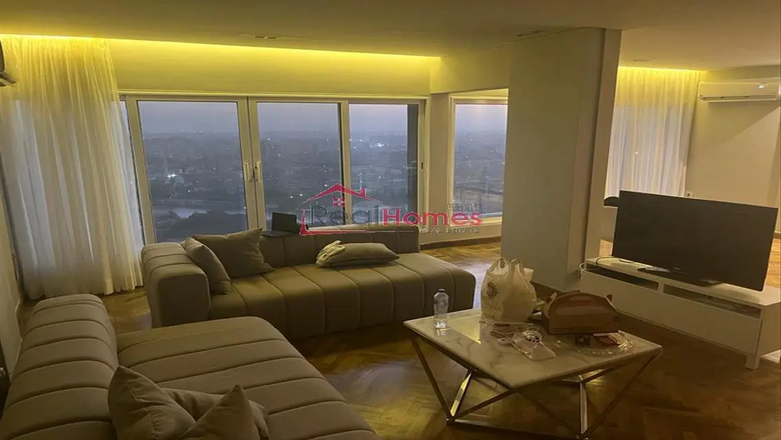 Ultra modern bright apartment nile view for rent