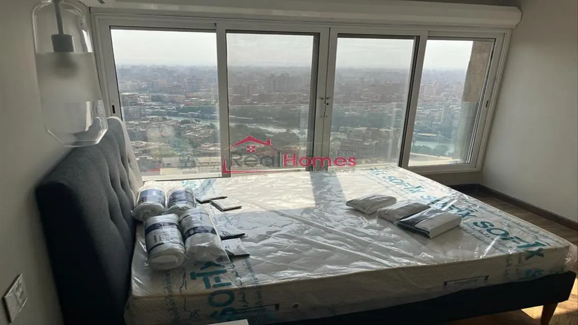 Ultra modern bright apartment nile view for rent