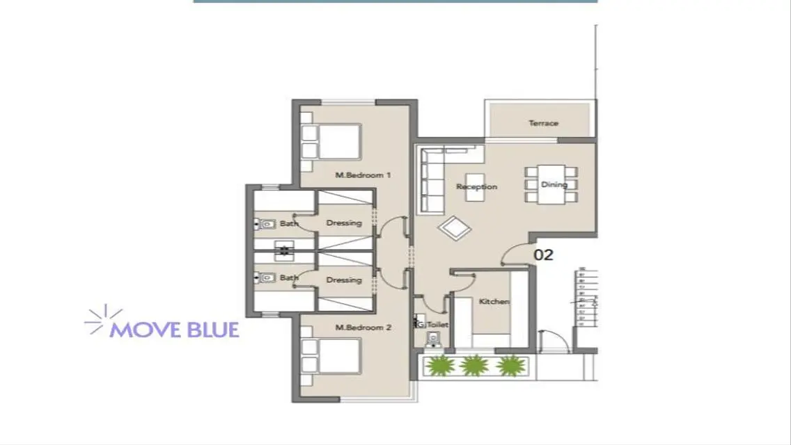Limited time offer|2bed Ground Floor Badya 134m
