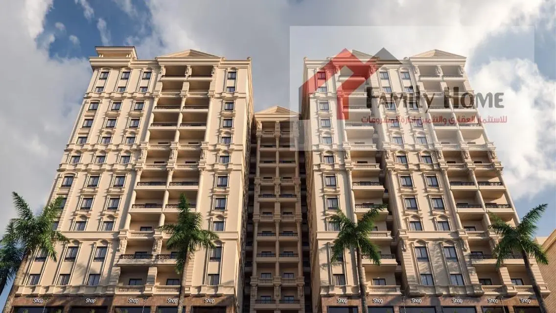شقة فاخرة للبيع بـ 2800000 ج - 3 غرف نوم وحمام سباحة مشترك