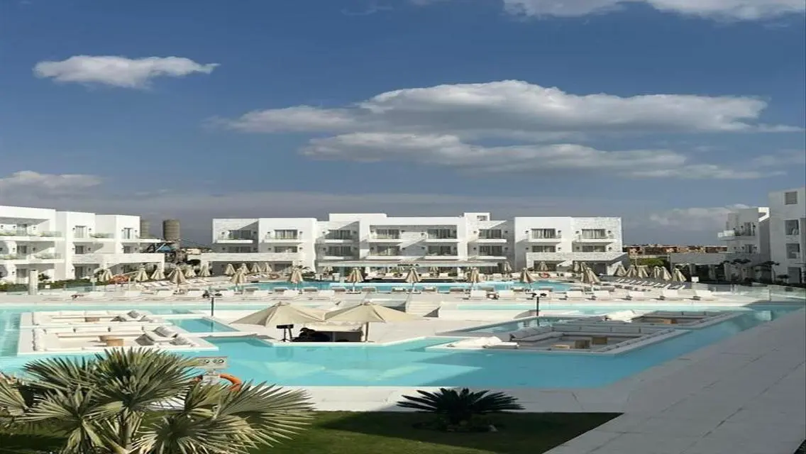 Villa with private beach in Azha Ain Sokhna with a