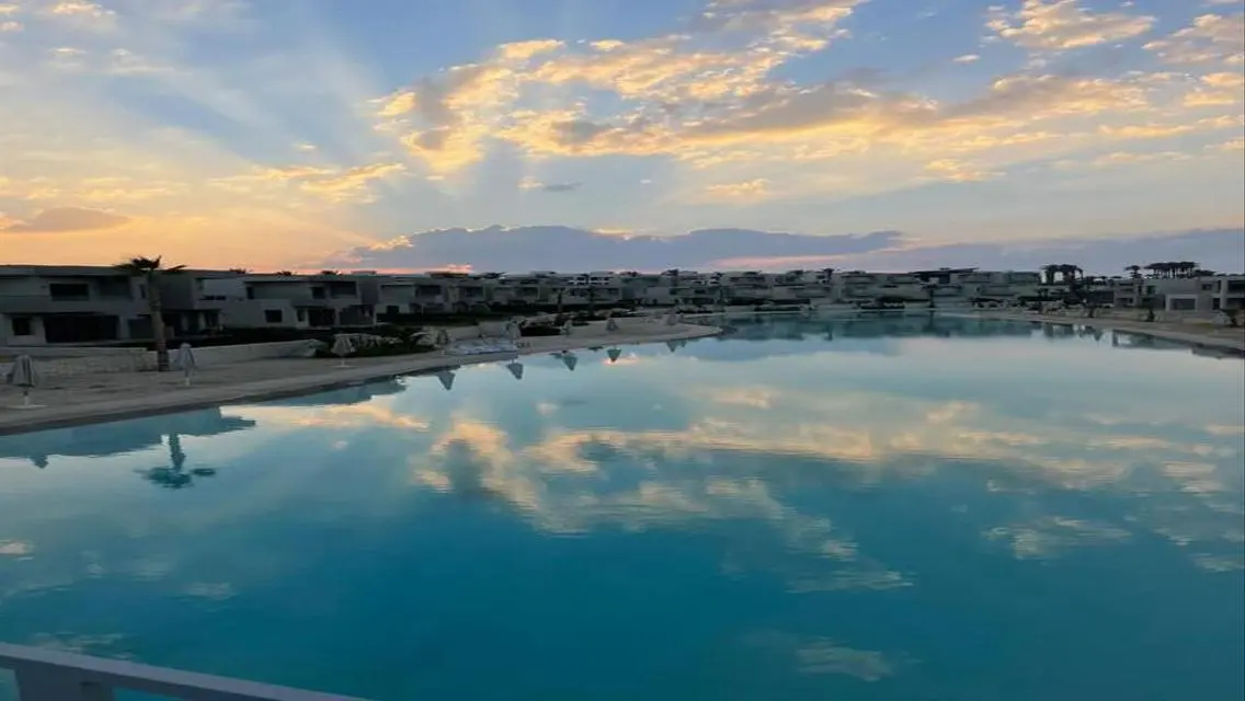 Villa with private beach in Azha Ain Sokhna with a