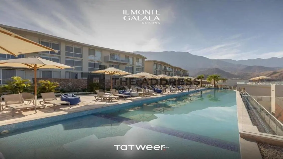 شاليه كامل التشطيب للبيع بil monte galala بالسخنة!