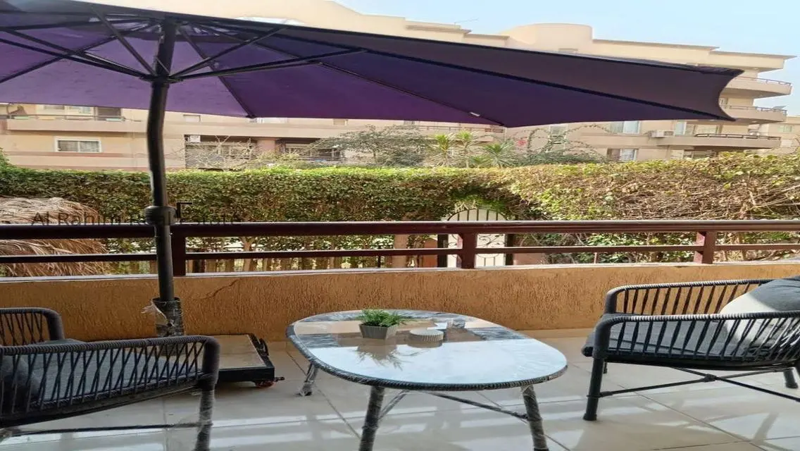 شقةفي الرحاب135م ارضي+جاردن فرش مودرن للايجارمفروش