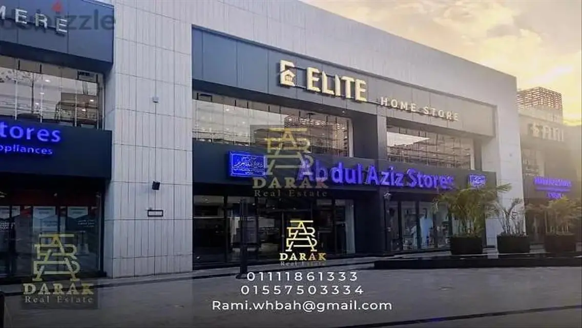 محل دابل فيس للبيع بمدينتي 65م موقع مميز الايست هب