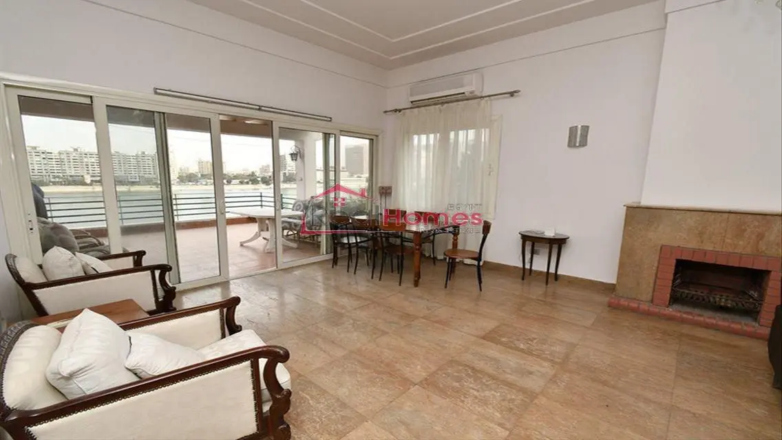 Furnished nile view apartment with terrace