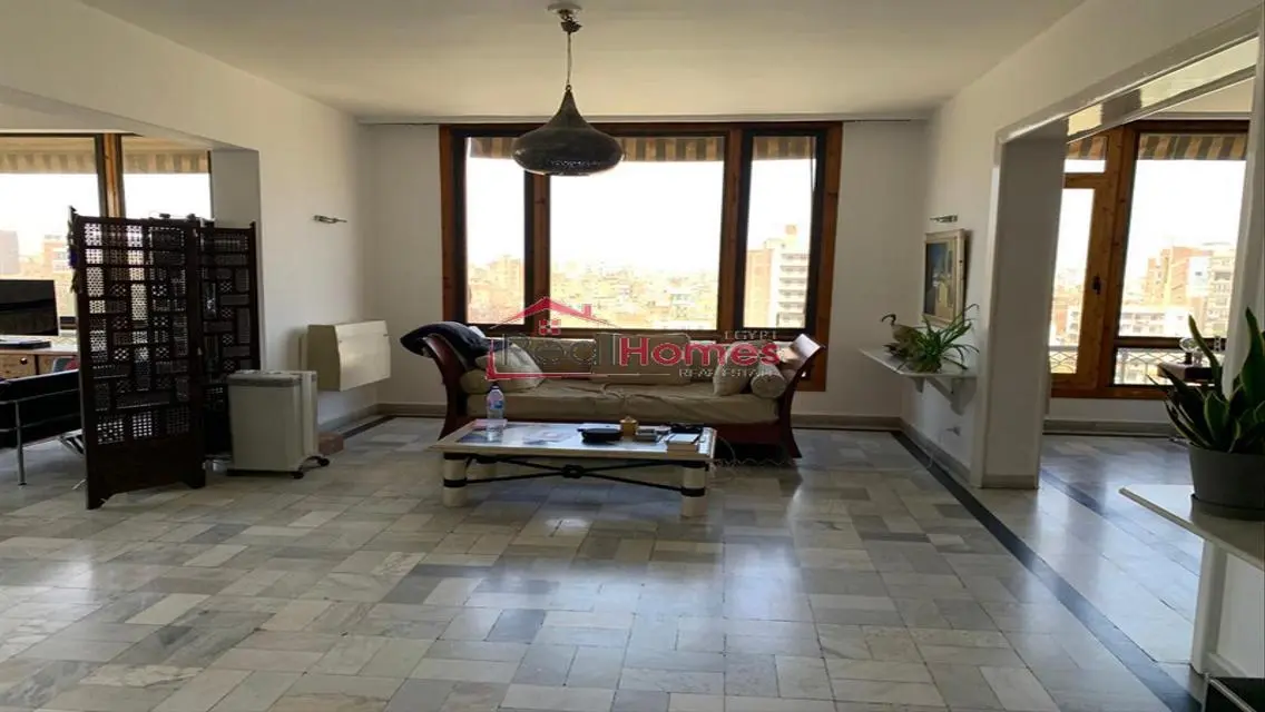 High ceiling nile view apartment for rent