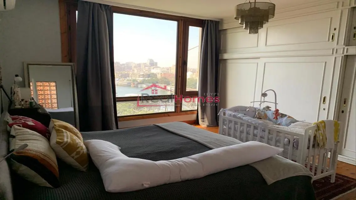 High ceiling nile view apartment for rent