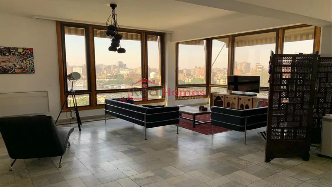 High ceiling nile view apartment for rent
