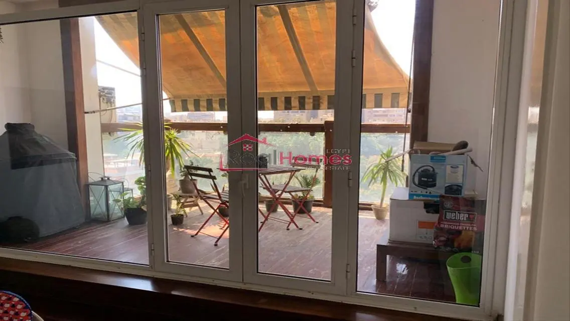 High ceiling nile view apartment for rent