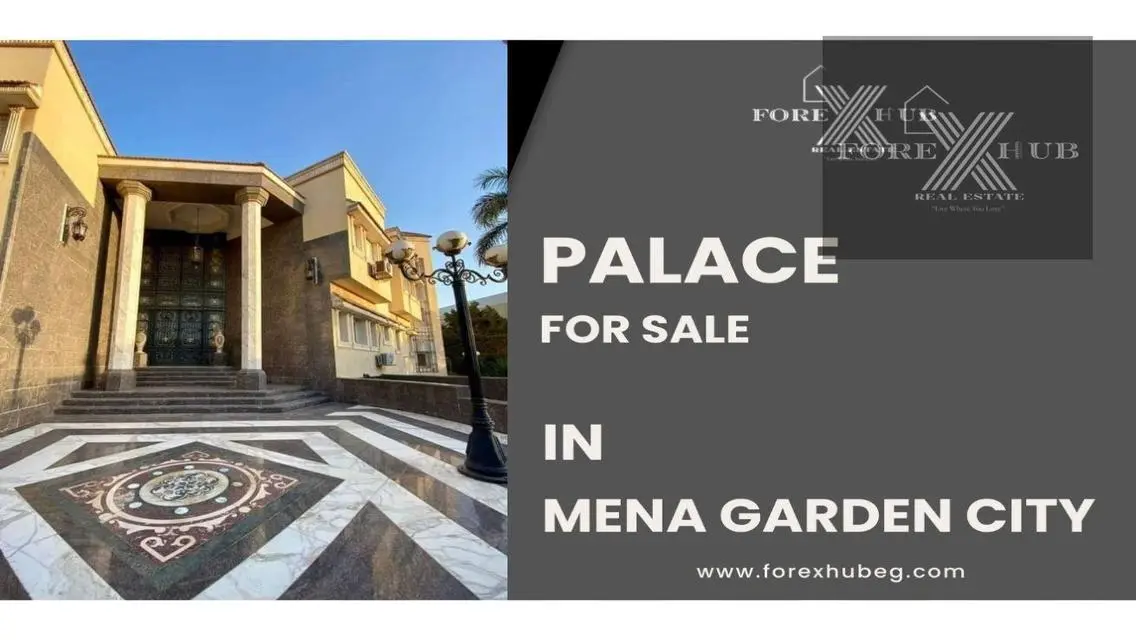 Palace for sale in * Mena Garden city * compound .