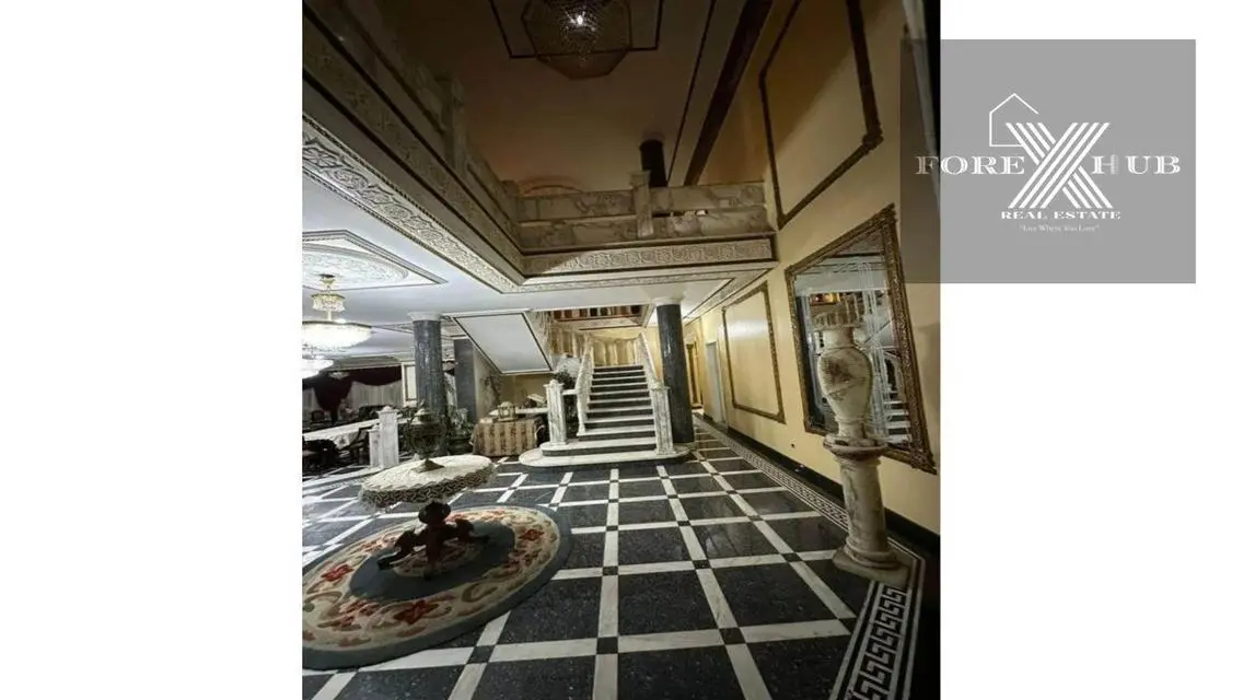 Palace for sale in * Mena Garden city * compound .