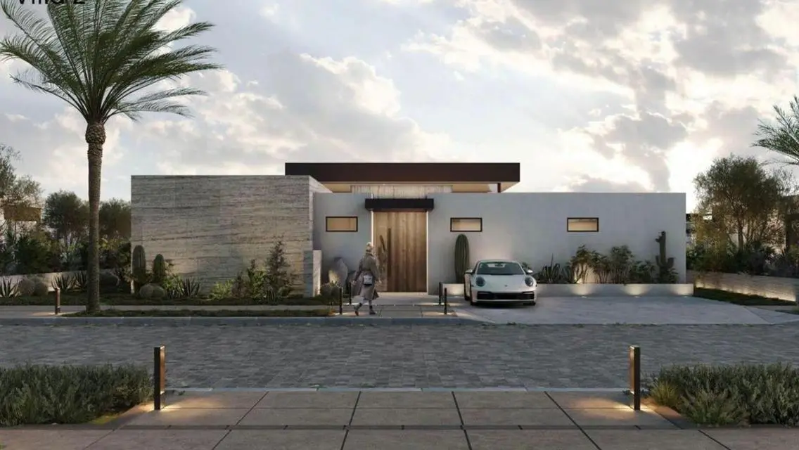Finished villa with ACs in Solana, with installmen