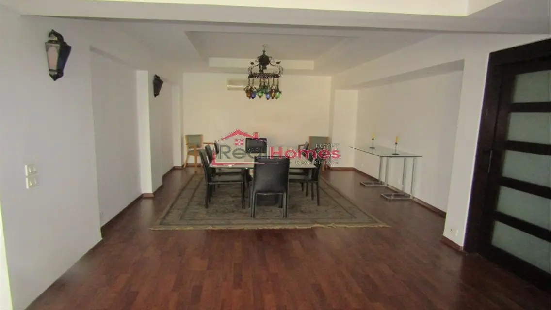 Bright apartment garden view in zamalek