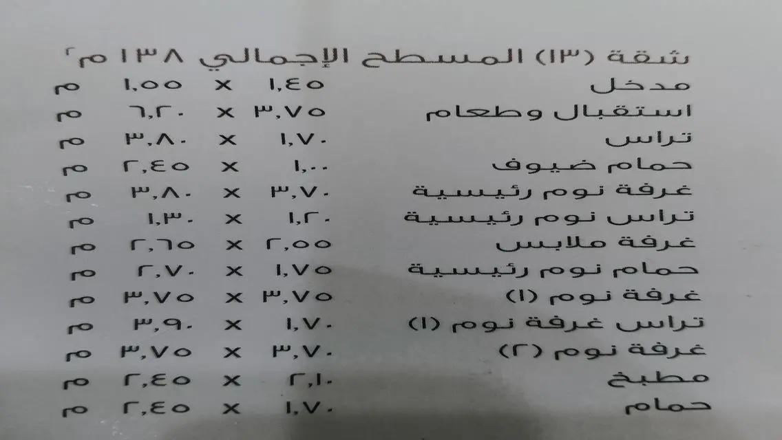 شقة للبيع فى مدينتى 135م دور أول منطقه B8فيو جاردن