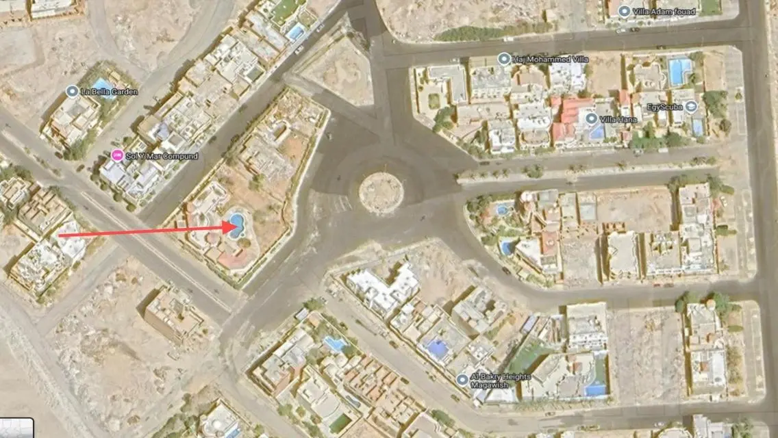 ستوديو 35 متر يطل علي البحر وحمام السباحة بالهضبة