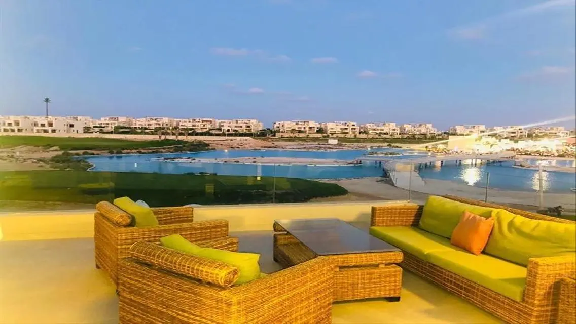 شاليه ارضى على الاجون وجاردن للايجار ف هاسيندا باى