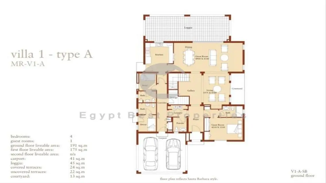 Villa for sale Marassi direct on golf with pool