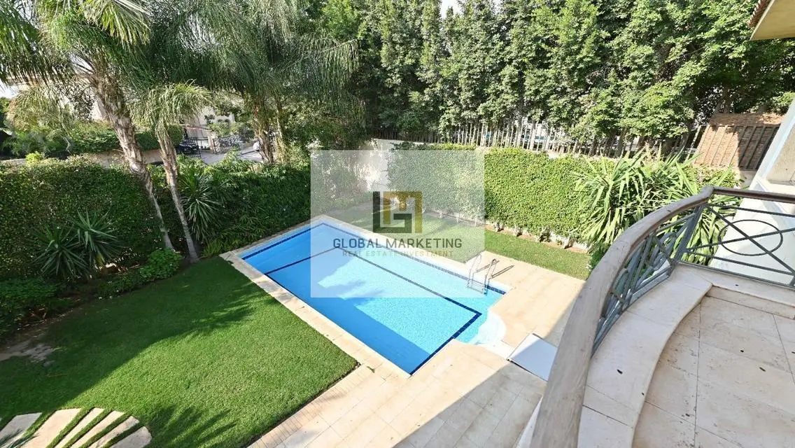 Villa swimming pool for rent in Katameya Heights .