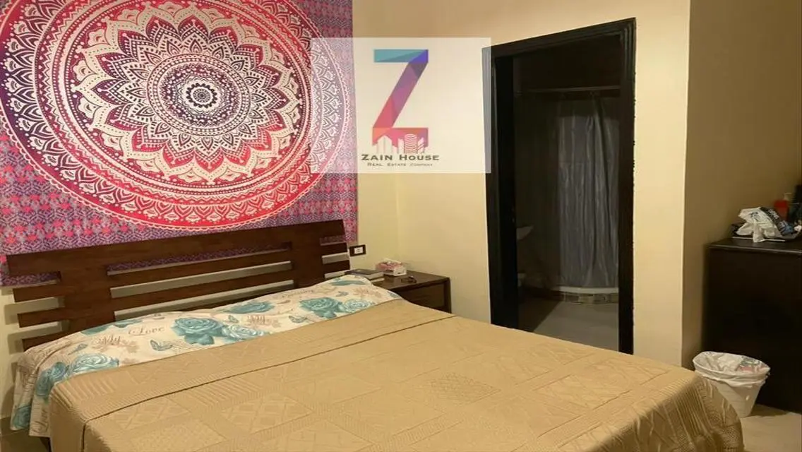 Ground floor with furnished garden is furnished