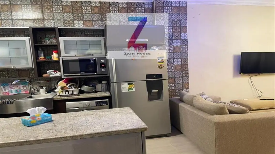 Ground floor with furnished garden is furnished