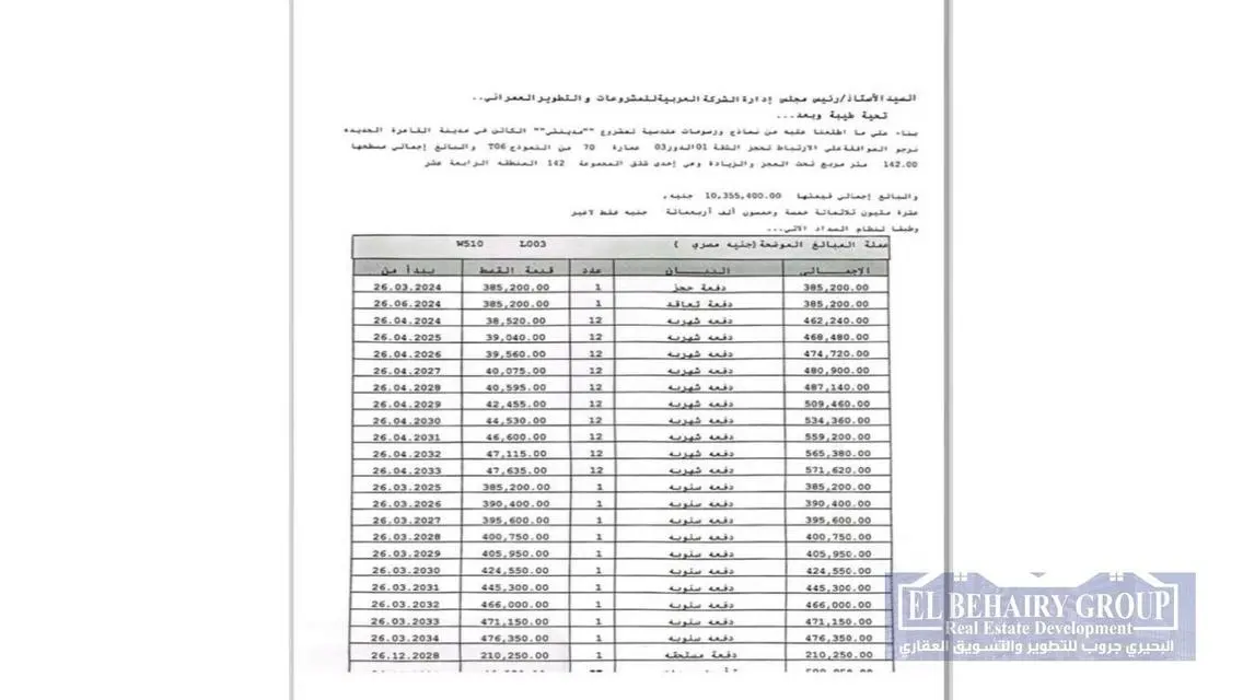 شقة مميزة في B14 مع شرفة وحارس أمن