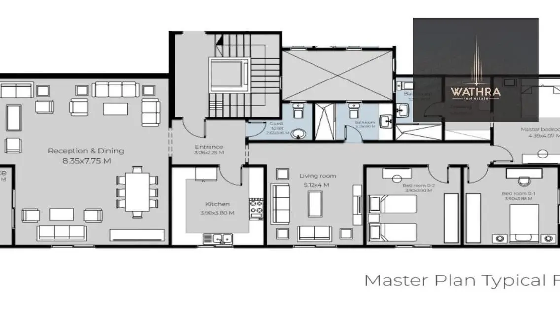 Apartment 280m for sale Tamr Henna 5th Settlement