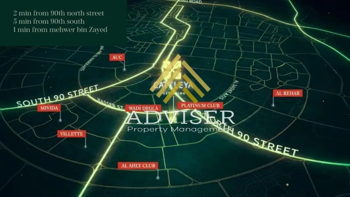 بمقدم 5% شقة متشطبة في الجولدن سكوير قسط 8 سنين