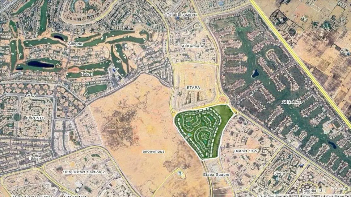 7 Bed , Villa 382m on the highest hill in Zayed