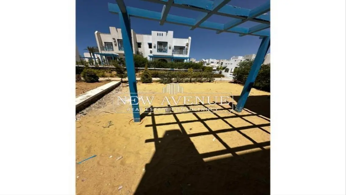 Twin house 2nd row lagoon in Paros Mountain view