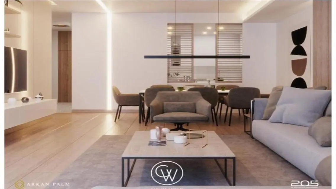 Resale fully finished apartment in 205 Arkan Palm
