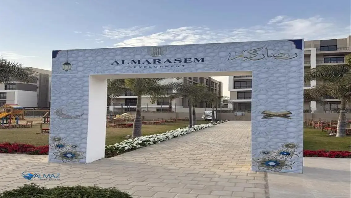 شقه للايجار بكمبوند فيفث اسكوير المراسم تجمع خامس